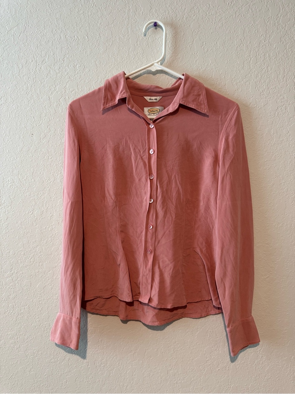 Talbots Men's Button-Down Shirt in Rose